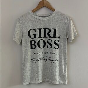 Classic Gray  GIRL BOSS T-Shirt